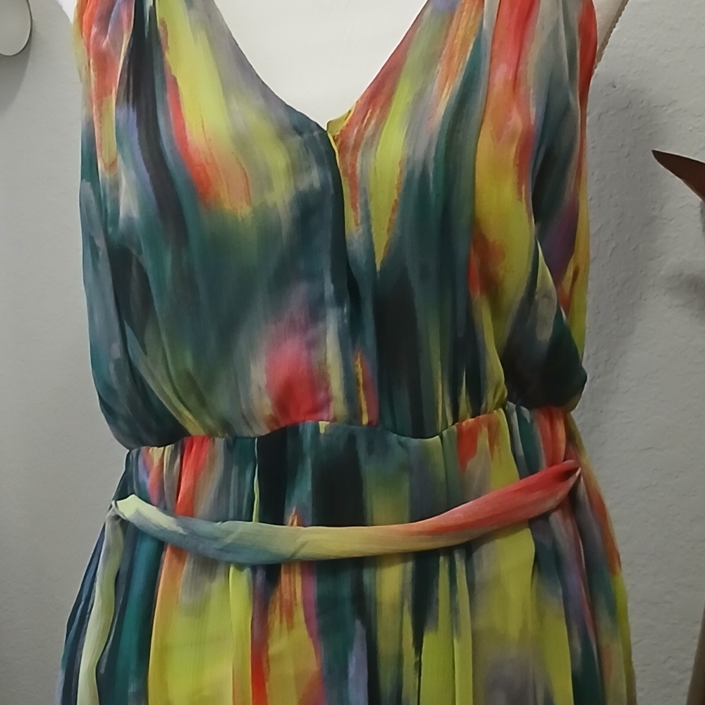 SIMPLY VERA WANG LADIES SUMMER MULTI-COLORED DRESS SIZE Small. - Picture 8 of 9